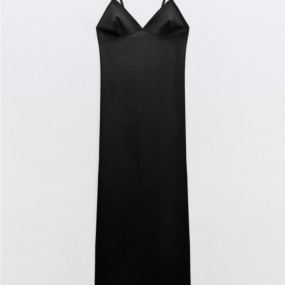 ZARA STRETCH MIDI DRESS - Picture 3 of 11